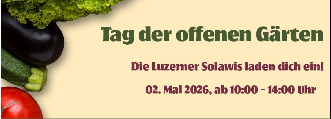 Werbung für Tag der offenen Gärten